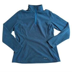 Eddie Bauer Teal Fleece Jacket Womens L